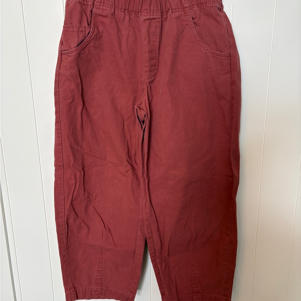 Universal Thread Men's Elastic Waist Burgundy Chinos